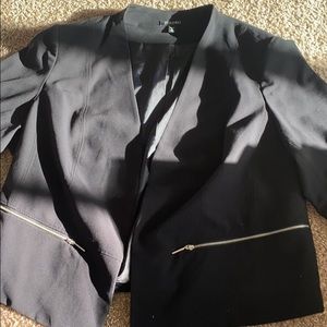 Open Blazer- no lapel 3/4 length sleeves